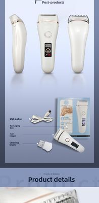 USB Rechargeable Electric Shaver and Epilator with Free Spare Parts Washable Design and Stainless Steel Blades for Private Areas