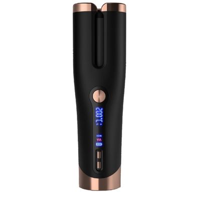 Cordless Ceramic Auto Hair Curler with 4 Temperature Settings and Fast Heating for All Hair Types