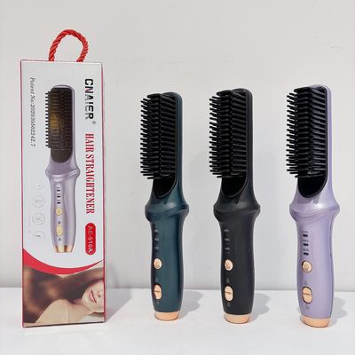 USB Rechargeable Cordless Hair Straightener Brush with 38W Power and 1-3h Charging Time for Easy Styling