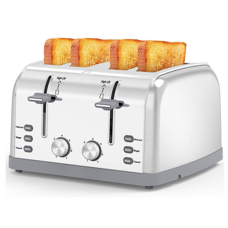 Anbolife XXL 4 slices toaster electric logo portable toaster commercial bread Stainless Steel Toaster with 7 Shade Settings