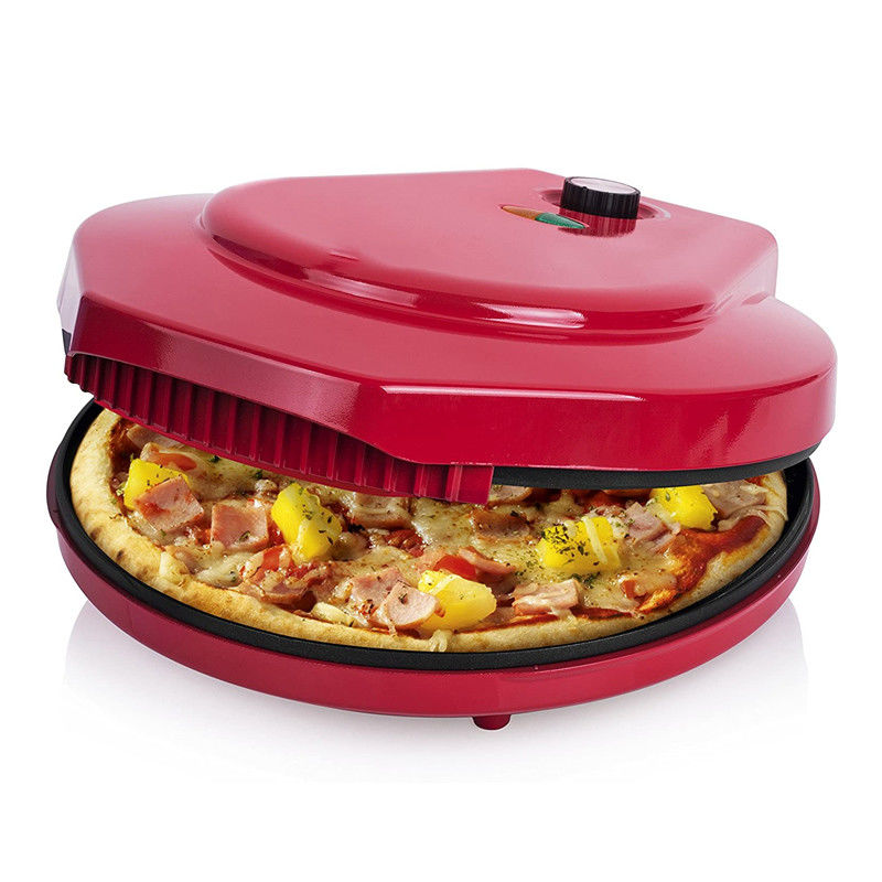 Factory direct price 12 Inch Non-Stick Calzone Maker Pizza oven in Red Home Use Fast FunElectric Multi Pizza Maker