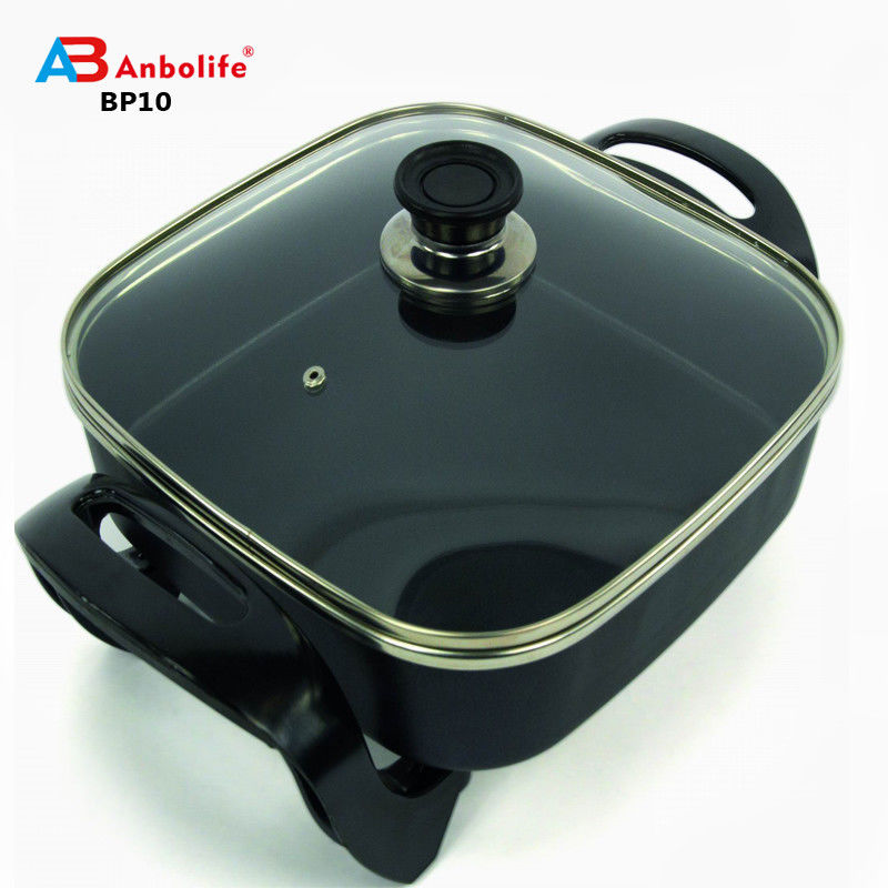 rectangular cast iron baking pan aluminum food tray non-stick pizza pan set pizza baking pan with tempered glass lid