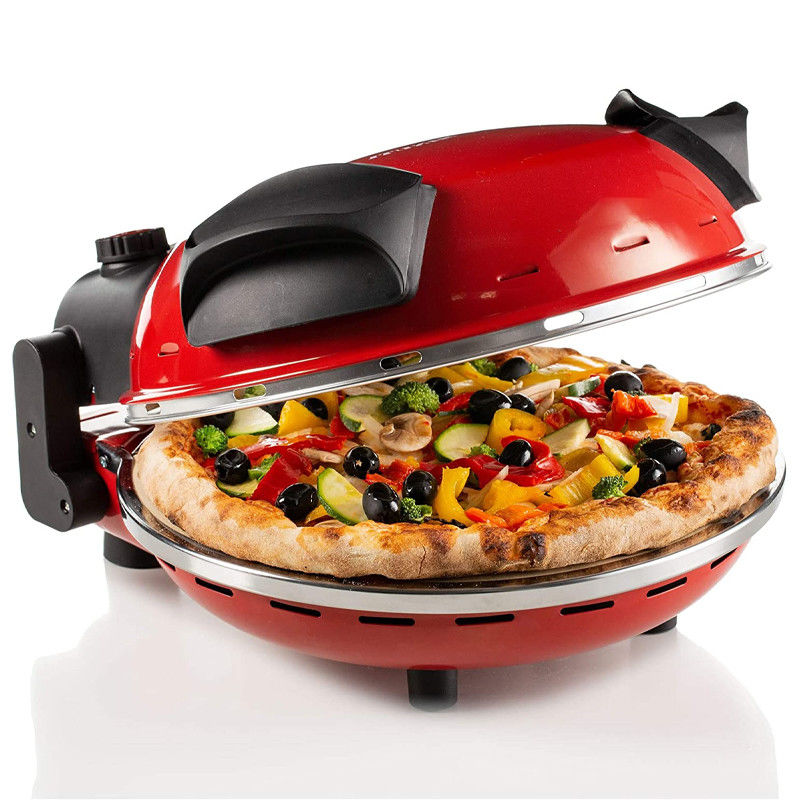 Anbolife round muti-fuction mobile home use pizza pan and outdoor portable pizza oven electric pizza maker