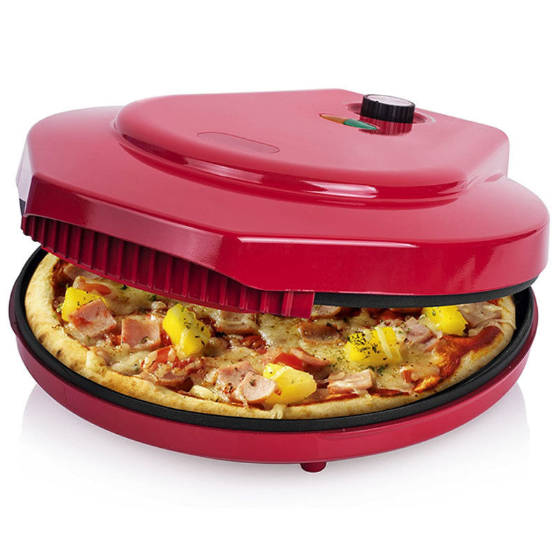 Non-Stick 12 inch Pizza Maker Machine For Home 1450W Electric Pizza Oven