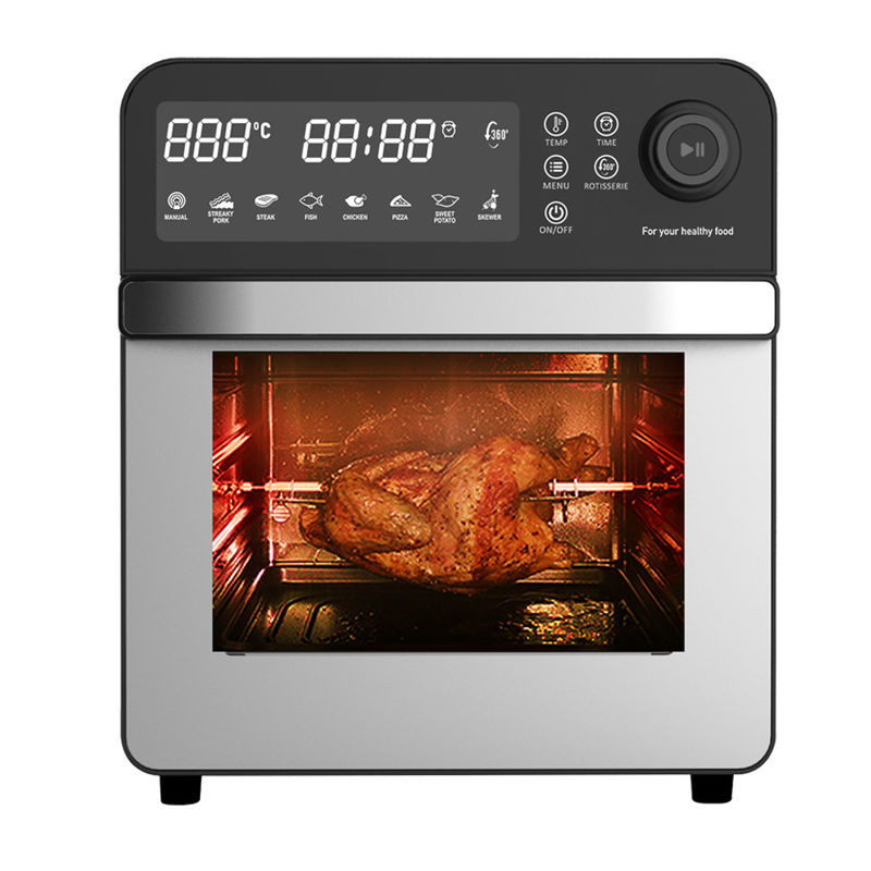 7L 12L 24L Stainless Steel Digital Air Fryer Steam Function Air Toaster Oven No Oil