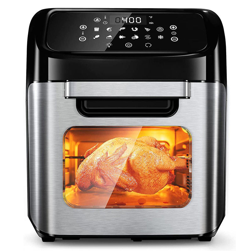 12 Liters Air Fryer Ovens OEM ODM Large Capacity Potato Chips Steam Stainless Steel Digital Electric