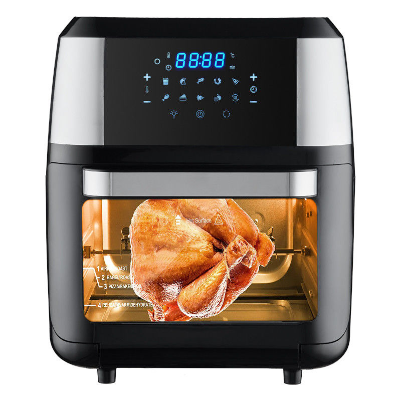 Stainless Steel 1800W Air Fryer 12 L 14L 24L Digital Control Panel Steaming Air Fryer Oven