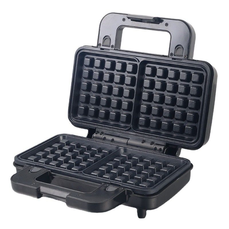 Non Stick PTFE Coating 2 Slice Waffle Maker With Detachable Sandwich And Pancake Maker