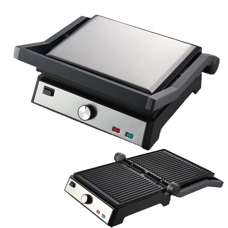 Electric Contact Bbq Smokeless Grill Home Cooking Appliance Detachable 4/6 Slice Panini Maker