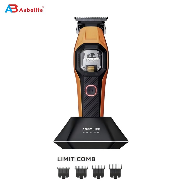ANBOLIFE Professional Hair Trimmer with 12000RPM Vector Motor and Microchipped Magnetic Motor USB Power for Household and Commercial Use