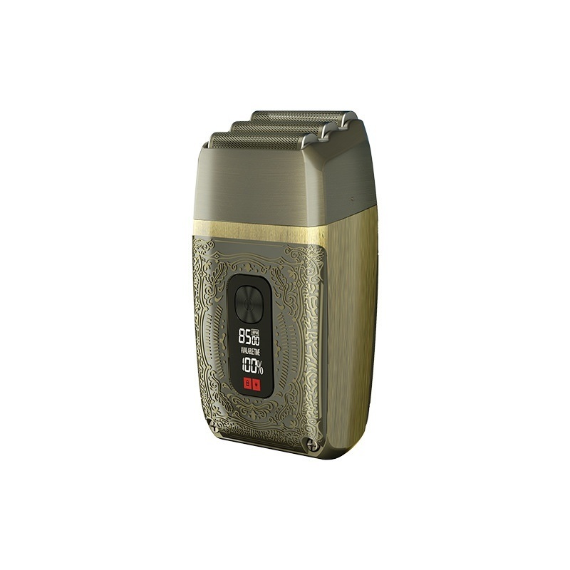 USB Powered Electric Shaver with Retro Design 1200mAh Battery and 1-3h Fast Charging for Men