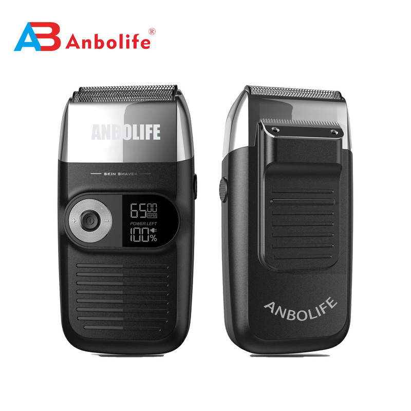 IPX7 Waterproof Men's Electric Razor with 600mAh Battery and 60-90min Working Time for Full Body Use