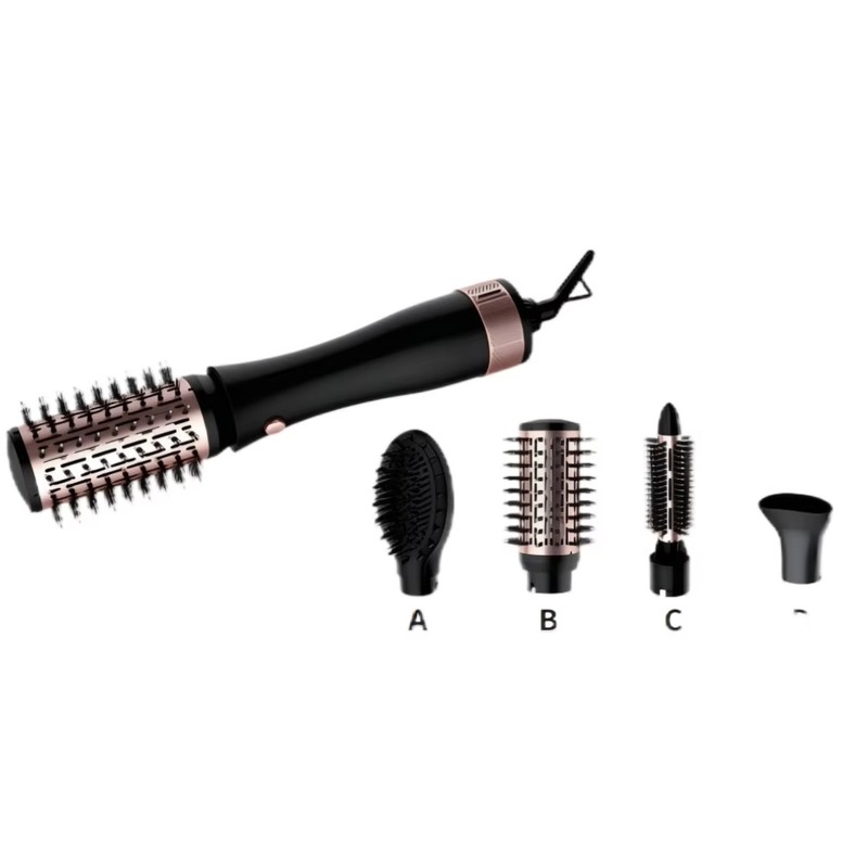 1200W Power Hair Dryer Brush with 3 Temperature Levels and 220~240V Voltage for Easy Hair Styling