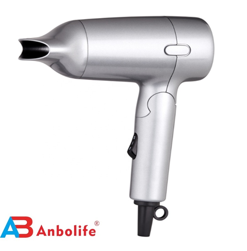 ANBOLIFE Professional 1200W Foldable Hair Dryer with 2 Speed Settings and High Speed DC Motor for Fast Drying