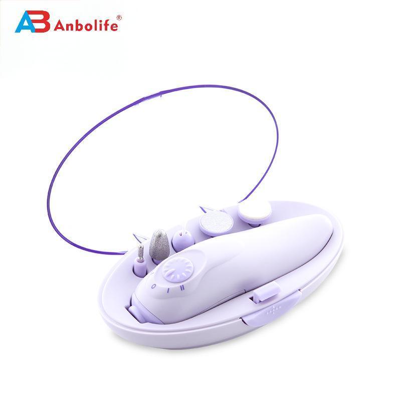 Professional Portable Nail File Set and Battery Operated Nail Drill Machine for Pedicure Tools