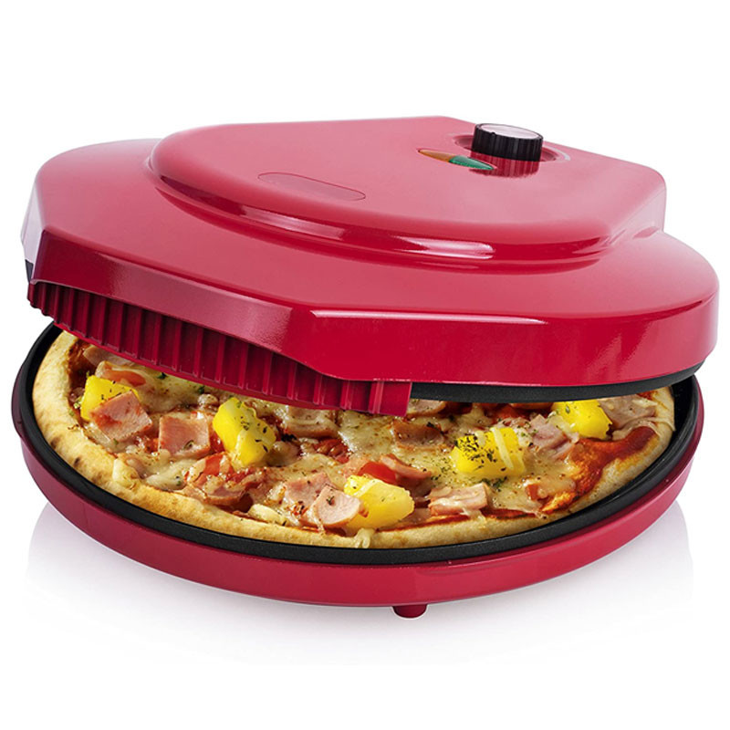 Non-Stick 12 inch Pizza Maker Machine For Home 1450W Electric Pizza Oven